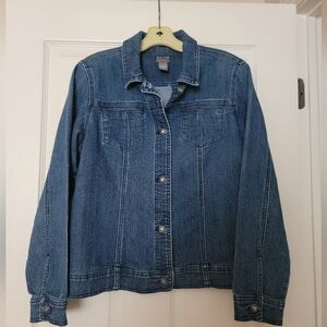 Additions By Chico's Jean Jacket Size 1 (M)